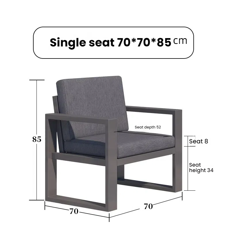 outdoor sofa and table